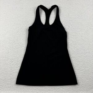 Lululemon Tank Top Womens Small Black Stretch Racerback Sweat Wicking Running